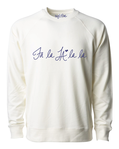 fala LA lala Vintage soft sweatshirt CREAM