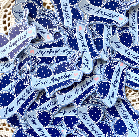 LOS ANGELES weatherproof sticker