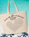 2023 TO ALL THE LADIES Large Beach canvas tote