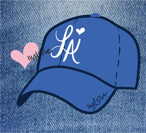 IVYLOVE IRON-ON LA Hat PATCH