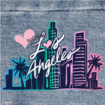 IVYLOVE IRON-ON LA Skyline PATCH