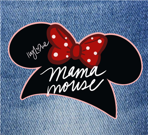 ivyLove IRON-ON MAMA Mouse PATCH