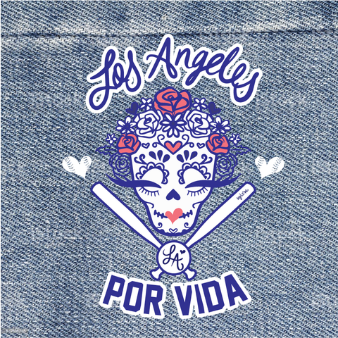 IVYLOVE IRON-ON LA Por Vida PATCH