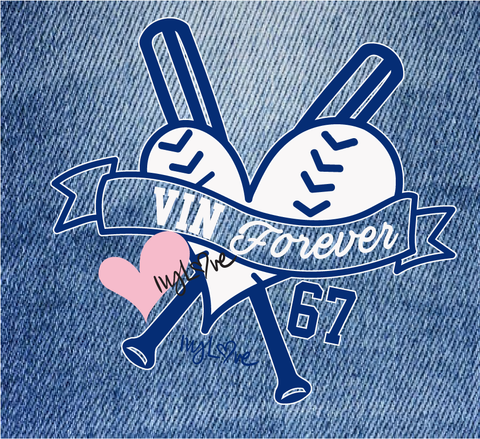 IVYLOVE IRON-ON Vin (scully) Forever PATCH