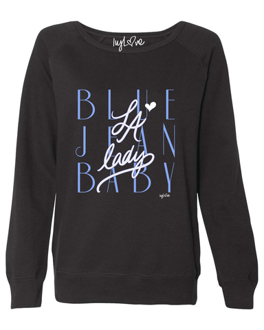 BLUE JEAN BABY Vintage soft WOMEN'S SWEATSHIRT
