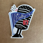 3” VIN SCULLY MIC ivylove WEATHERPROOF STICKER