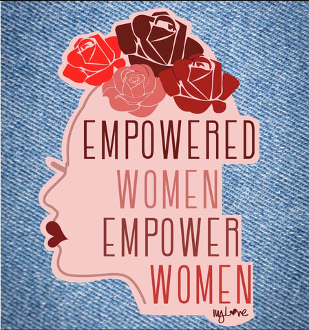 EMPOWERED WOMEN Patch AND sticker