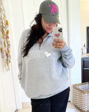 D💕DGERS Plush oversized quarter zip