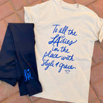 Royal blue Reflective LA moisture wicking leggings