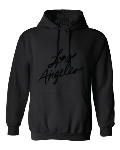 LOS ANGELES Black on Black Hoodie