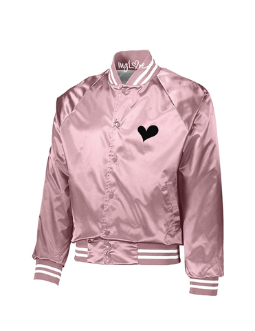 VALENTINE satin Bomber Jacket